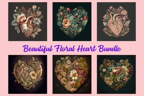 Beautiful Vintage Floral Heart Bundle: A Designer Review