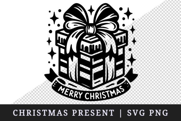 Christmas Present Sublimation Svg Png: Graphics for Crafts