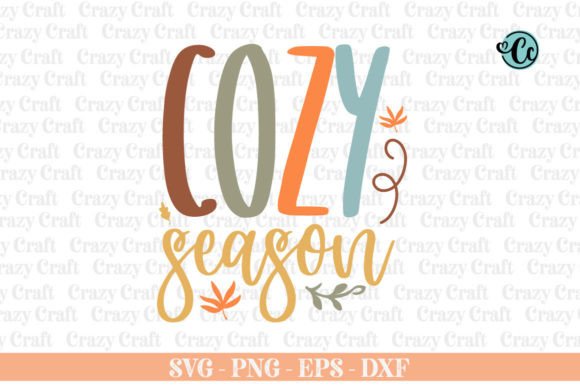 Cozy Season & Fall Groovy SVG for Crafts Graphics