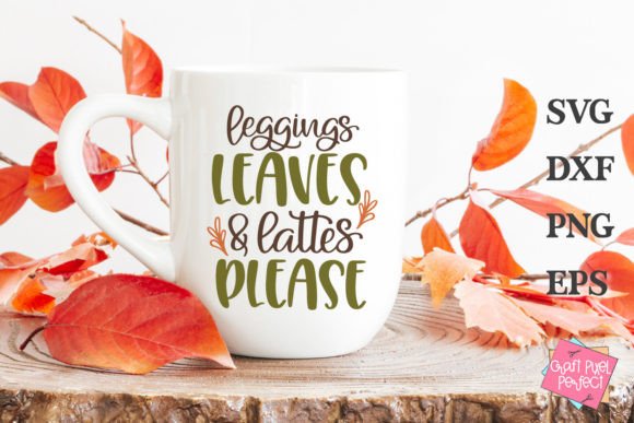 Fall Coffee Mug Quote Graphics for Autumn Crafts