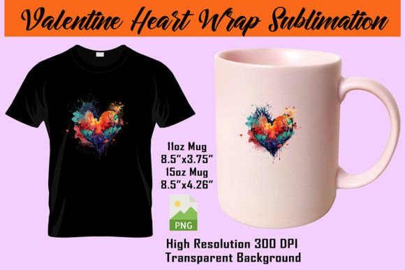 Heart Water Color Sublimation: Graphics & Crafts Review