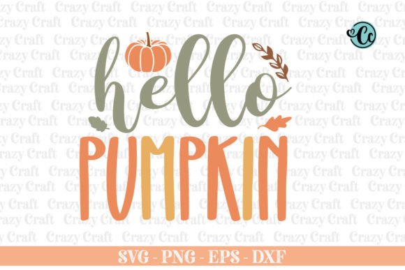 Hello Pumpkin Svg: Retro Graphics for Fall Crafts