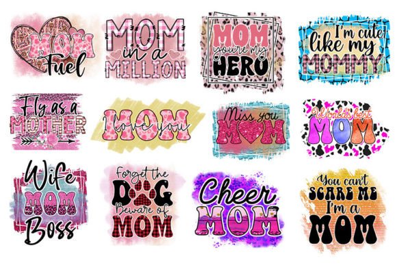 Mother's Day Sublimation Bundle 1: Graphics for Crafts