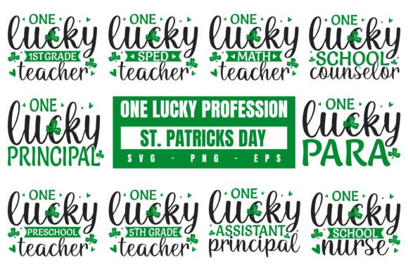 One Lucky Profession SVG: Graphics for Crafts