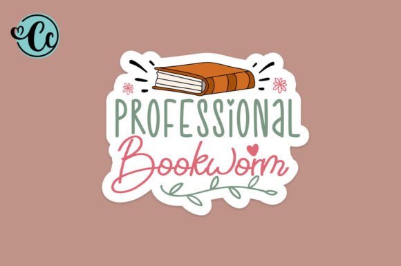 Professional Bookworm PNG for Crafts and Graphics