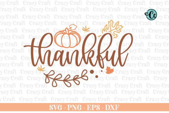Thankful Retro SVG Graphics for Fall Crafts