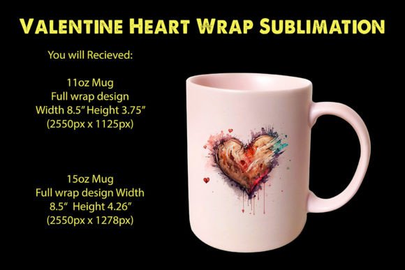 Valentine Heart Sublimation PNG Files for Crafts Graphics
