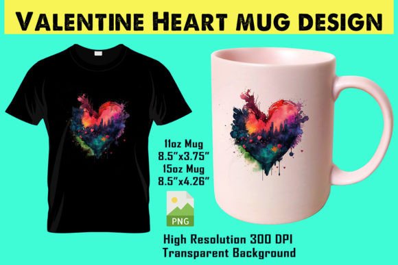 Water Color Valentine Heart: Graphics for Crafts Review